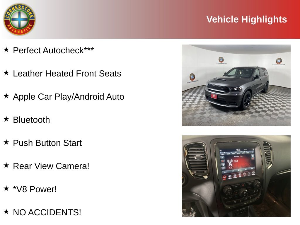 Used 2020 Dodge Durango R/T with VIN 1C4SDJCT7LC257507 for sale in Elk River, Minnesota