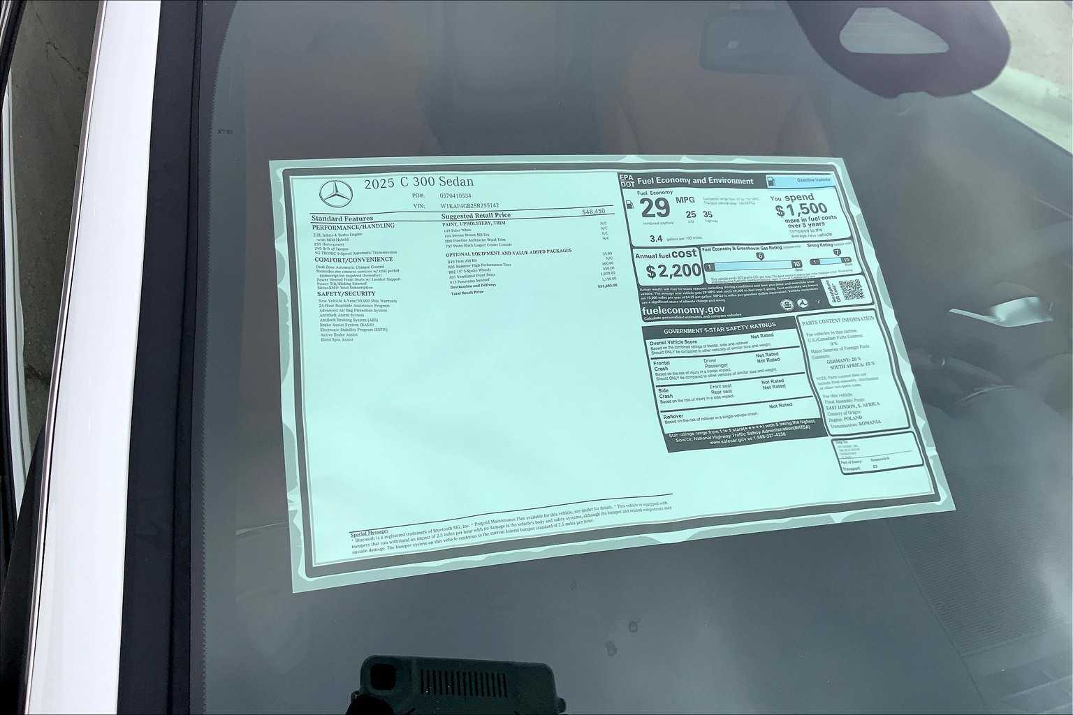 2025 Mercedes Benz C 300 photo 18