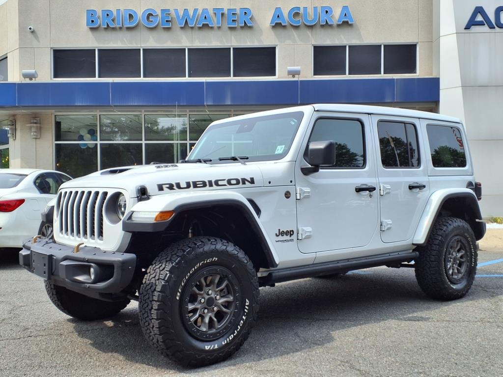 Used 2022 Bright White Clear Coat Jeep Rubicon 392 image 1