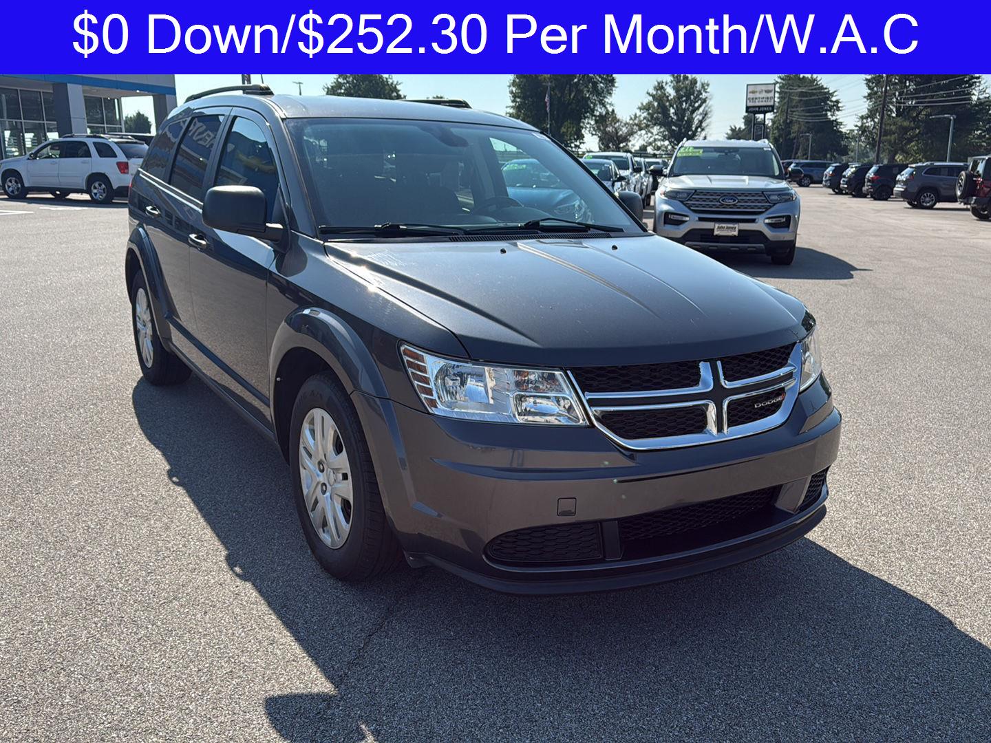 Used 2020 Dodge Journey SE with VIN 3C4PDCAB5LT261992 for sale in Salem, IN