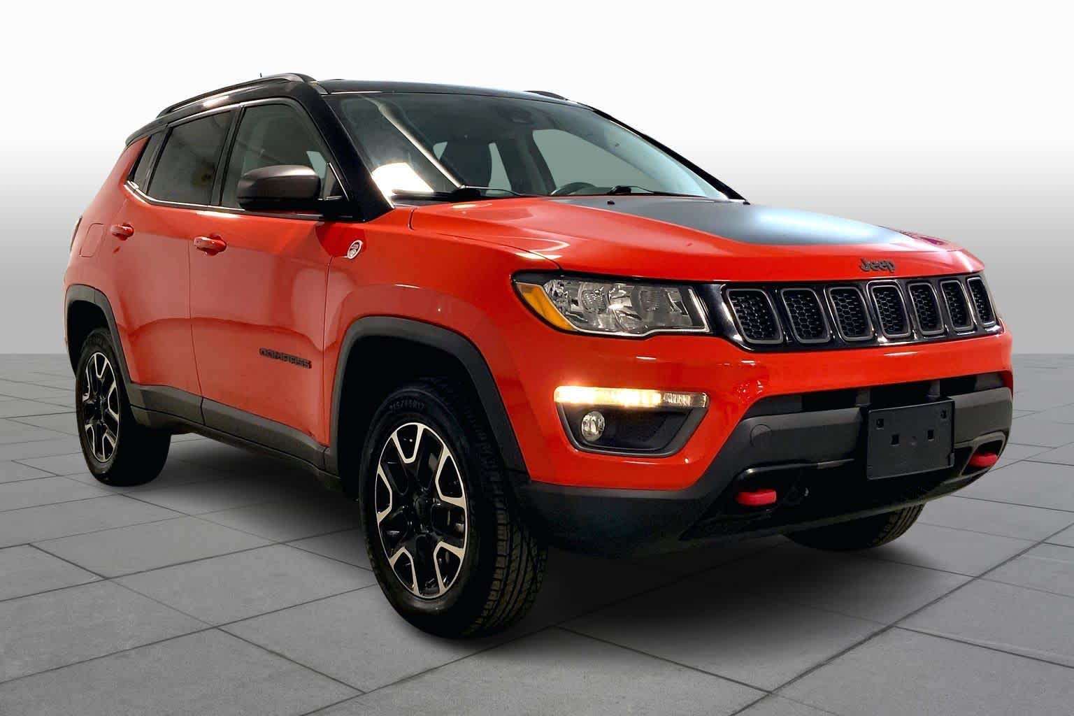 Used 2021 Jeep Compass Trailhawk with VIN 3C4NJDDB7MT520002 for sale in Kansas City