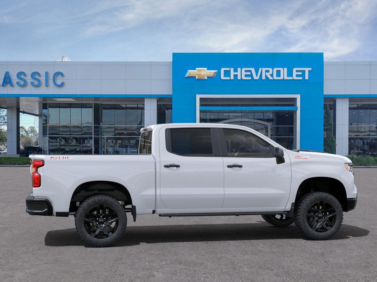 2025 Chevrolet Silverado 1500 LT Trail Boss White at Classic Elite Chevrolet Hwy 6