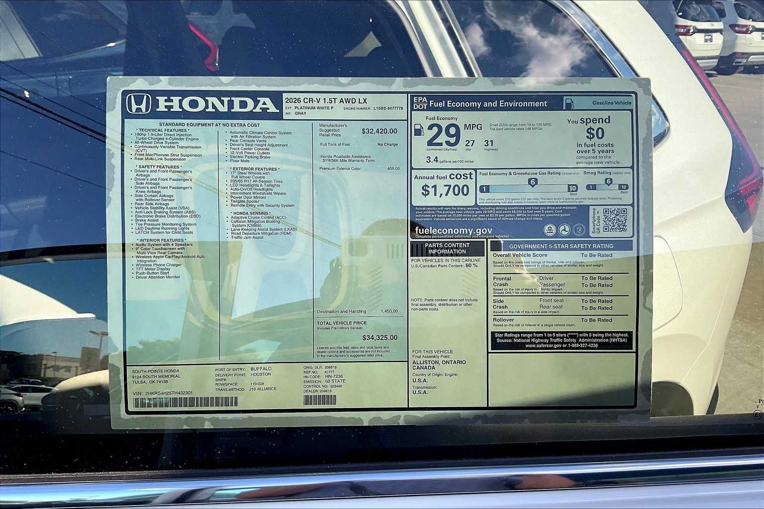 2026 Honda CR-V LX photo 20