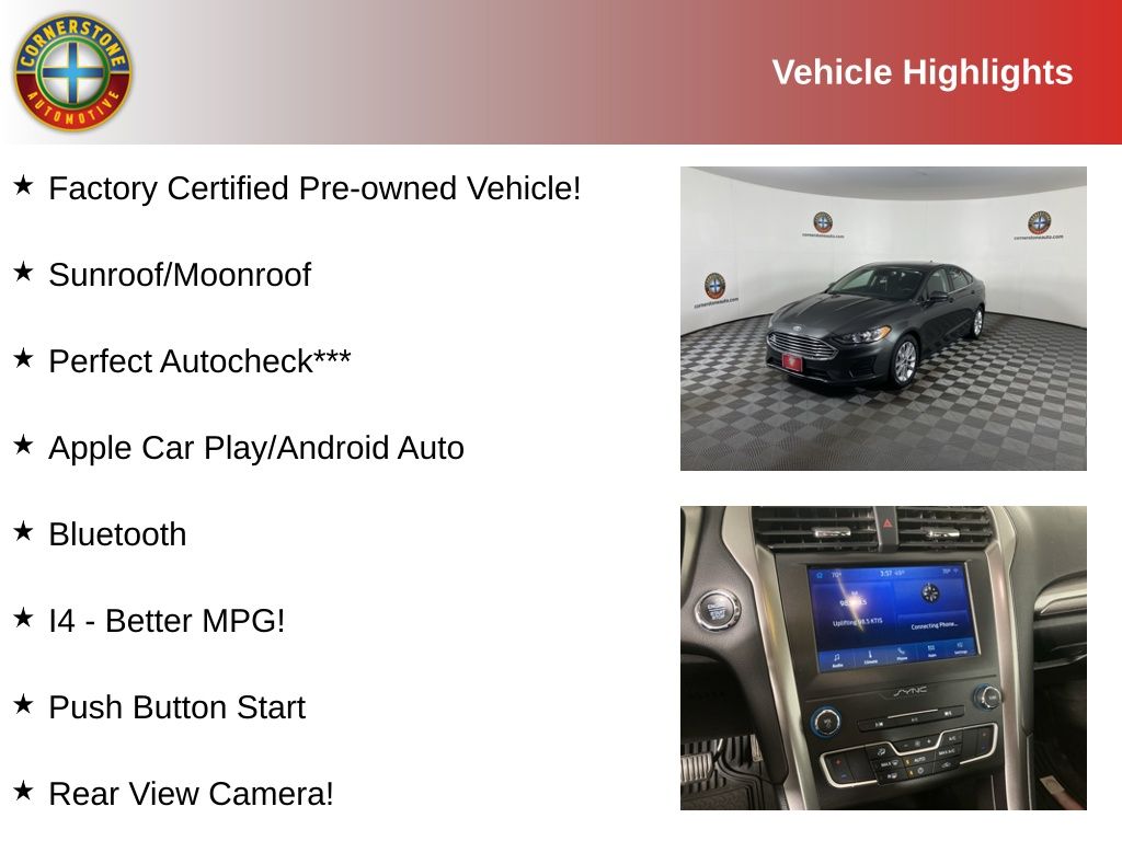 Used 2020 Ford Fusion SE with VIN 3FA6P0HD9LR109287 for sale in Elk River, Minnesota