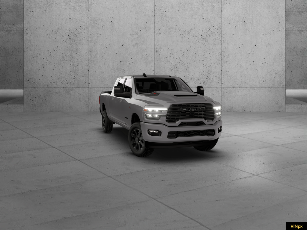 New 2026 Ceramic Gray Clear-Coat Exterior Paint RAM Laramie Night Edition image 8