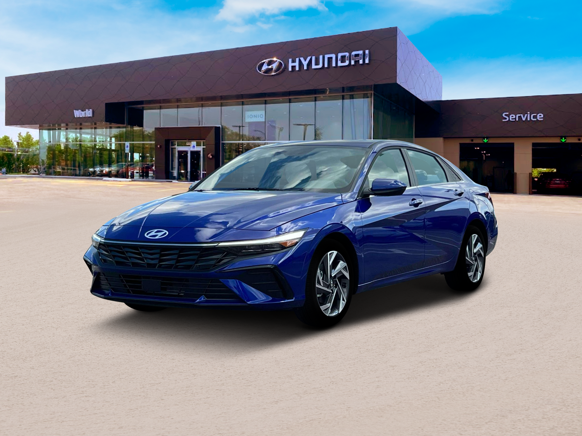 New 2025 Intense Blue Hyundai SEL Convenience image 1