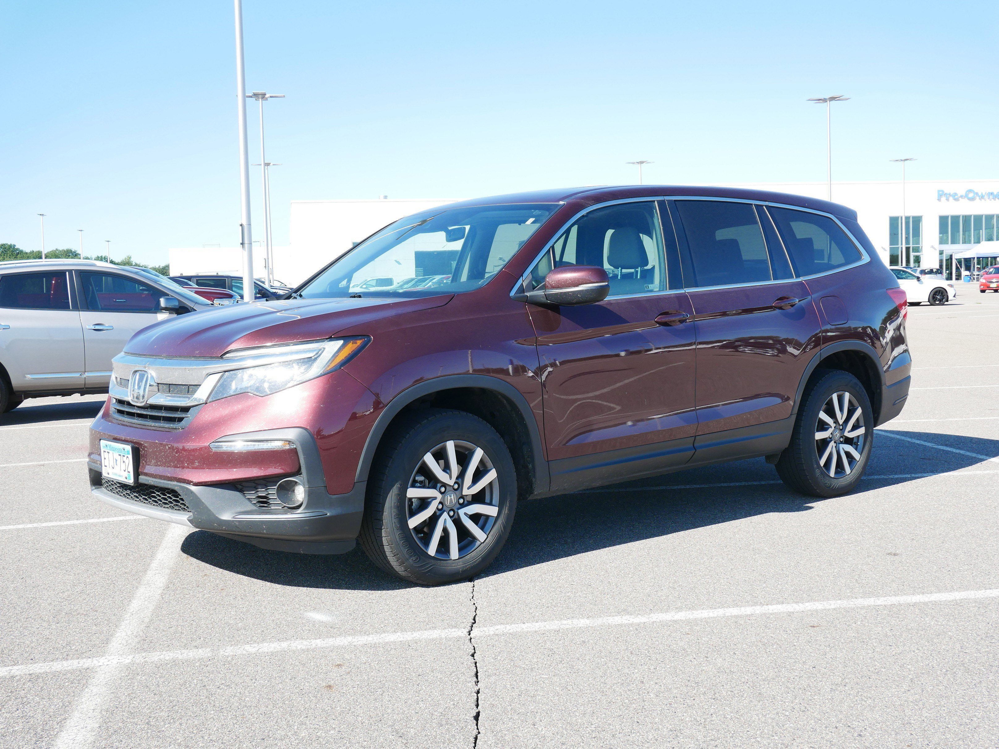 Used 2021 Honda Pilot EX-L with VIN 5FNYF6H59MB017116 for sale in Waite Park, Minnesota