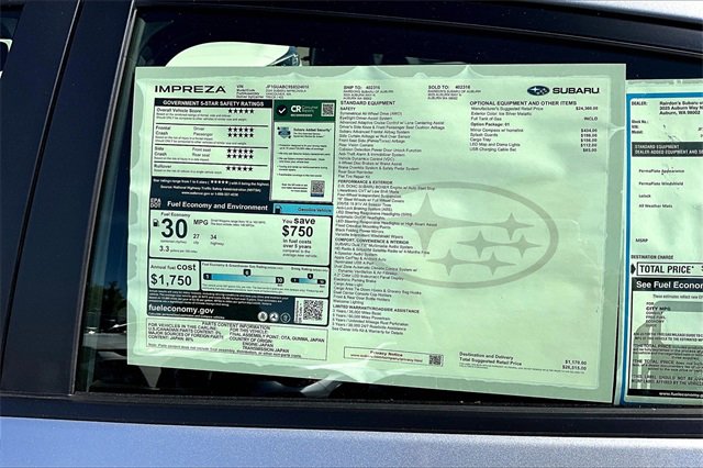 2025 Subaru Impreza Base photo 5