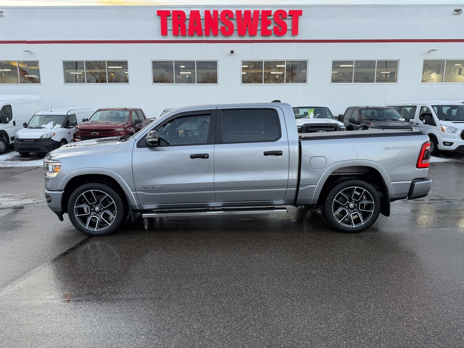 Used 2021 RAM Ram 1500 Pickup Laramie with VIN 1C6SRFJT1MN810201 for sale in Minneapolis, Minnesota