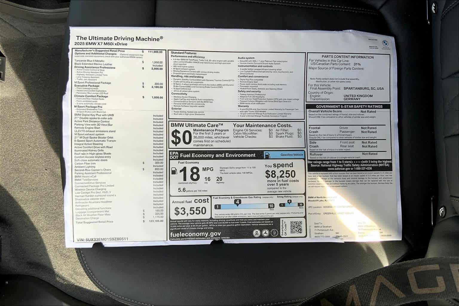 2025 Bmw X7 M60i photo 18