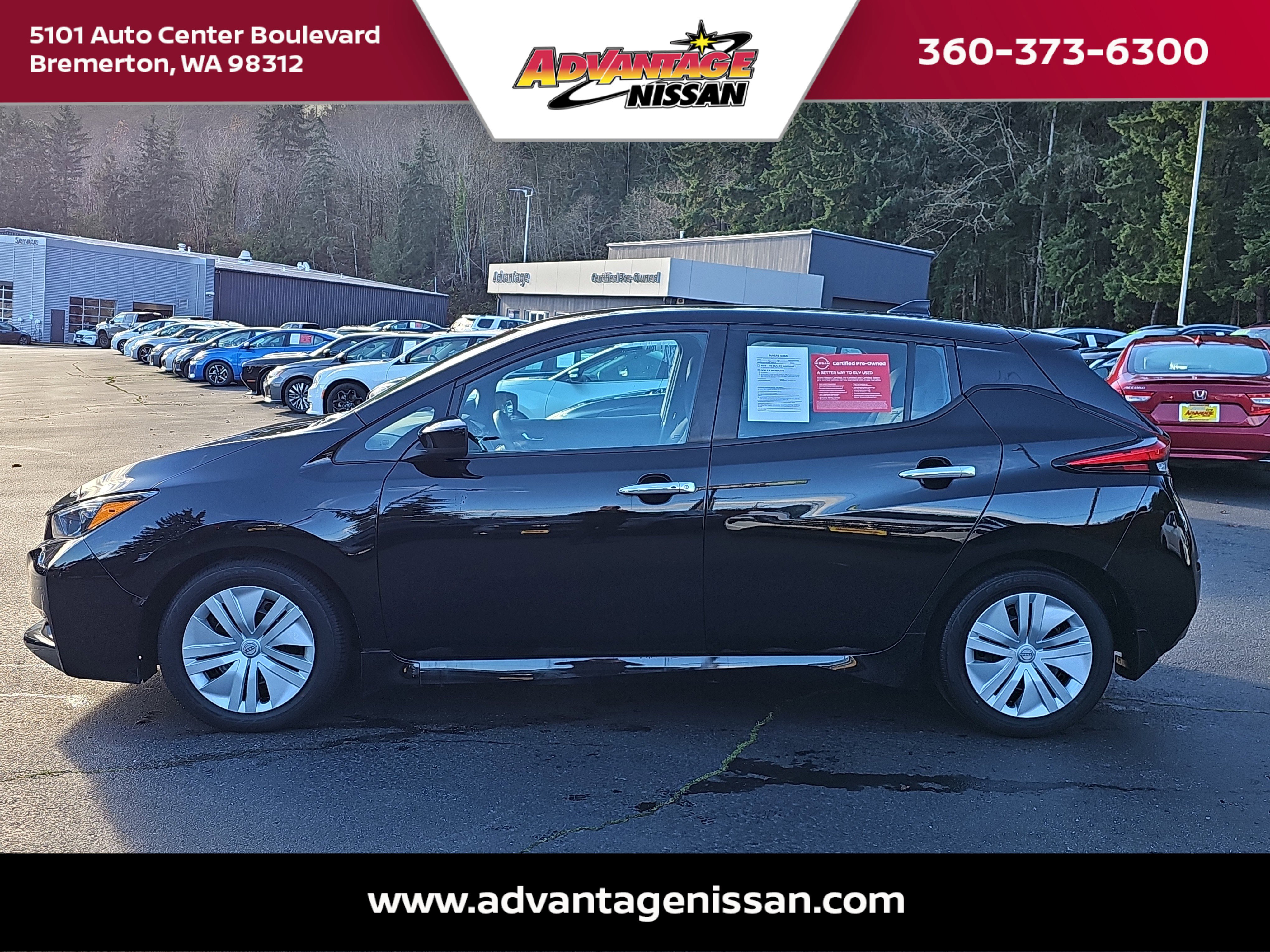 Used 2023 Nissan Leaf S with VIN 1N4AZ1BV6PC560256 for sale in Bremerton, WA