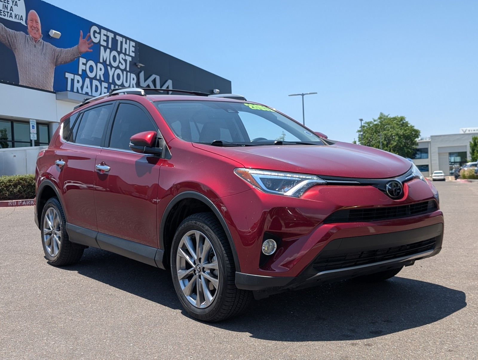 Used 2018 RED Toyota Limited image 1