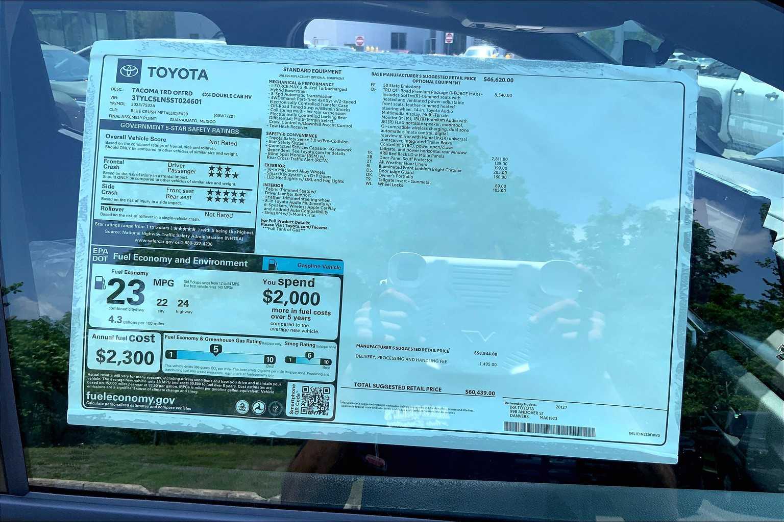 2025 Toyota Tacoma TRD Off-Road 4x4 Double Cab photo 20