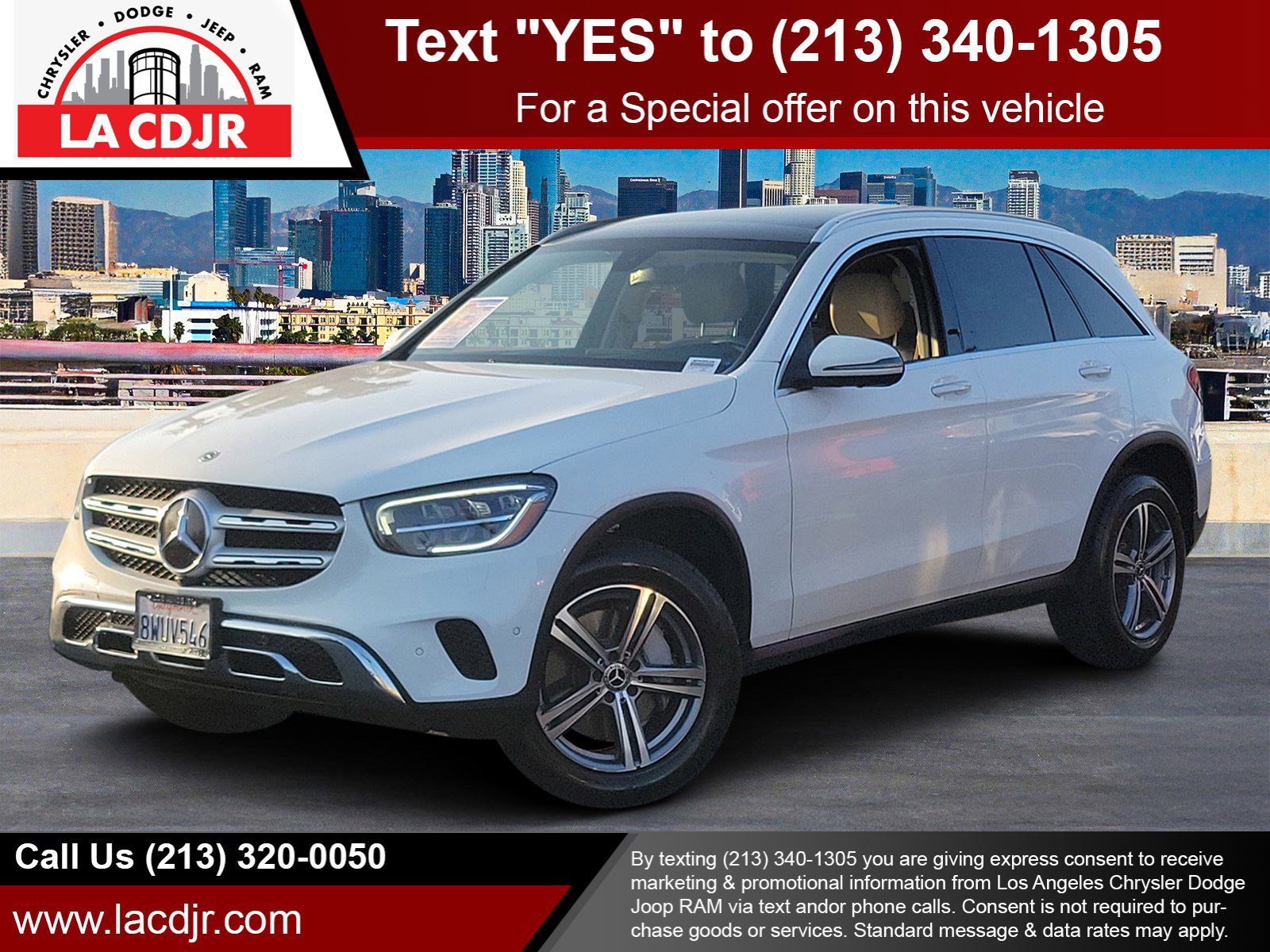Used 2021 White Mercedes-Benz GLC 300 image 1