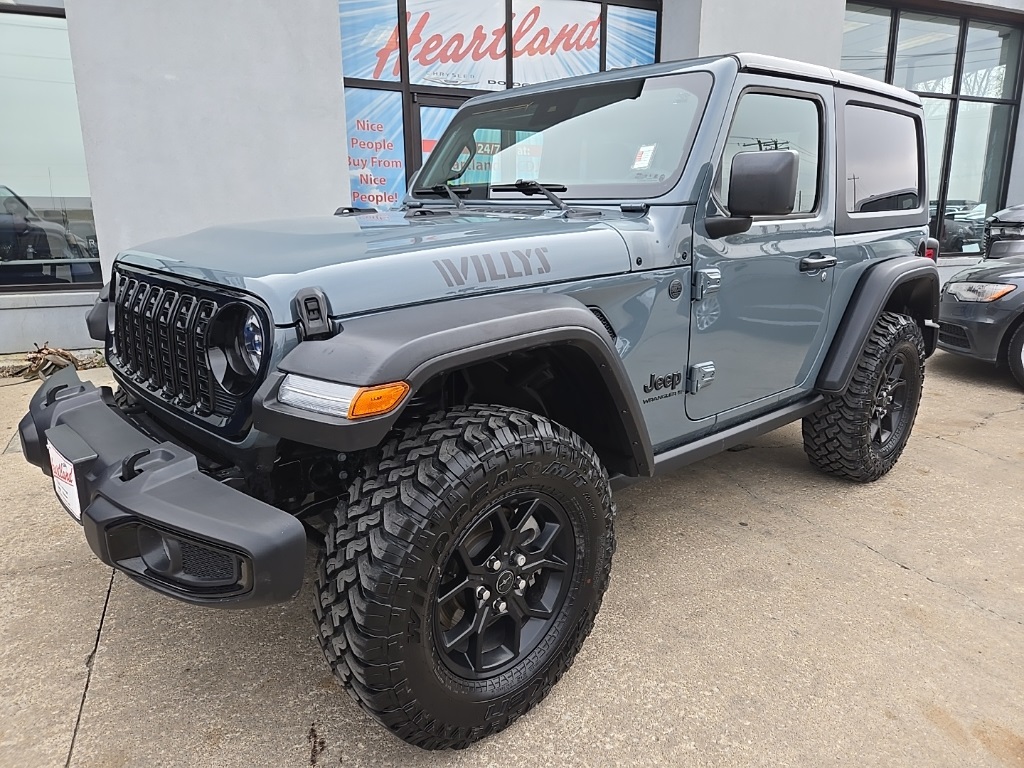 Used 2025 Jeep Wrangler 2-Door Willys with VIN 1C4PJXAN4SW512665 for sale in Kansas City