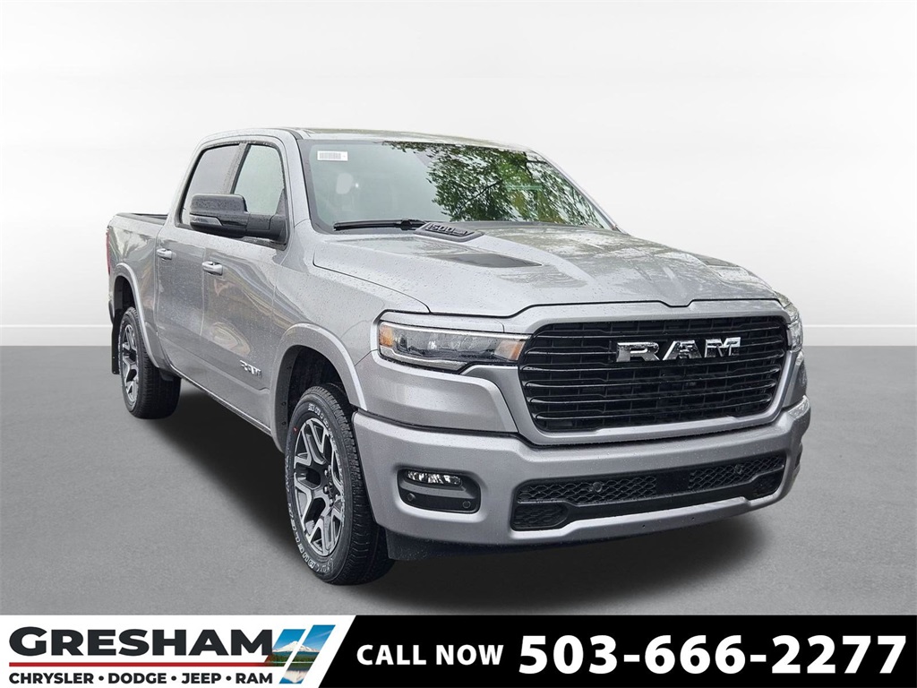 New 2025 Billet Silver Metallic Clear-Coat Exterior Paint RAM Laramie image 1