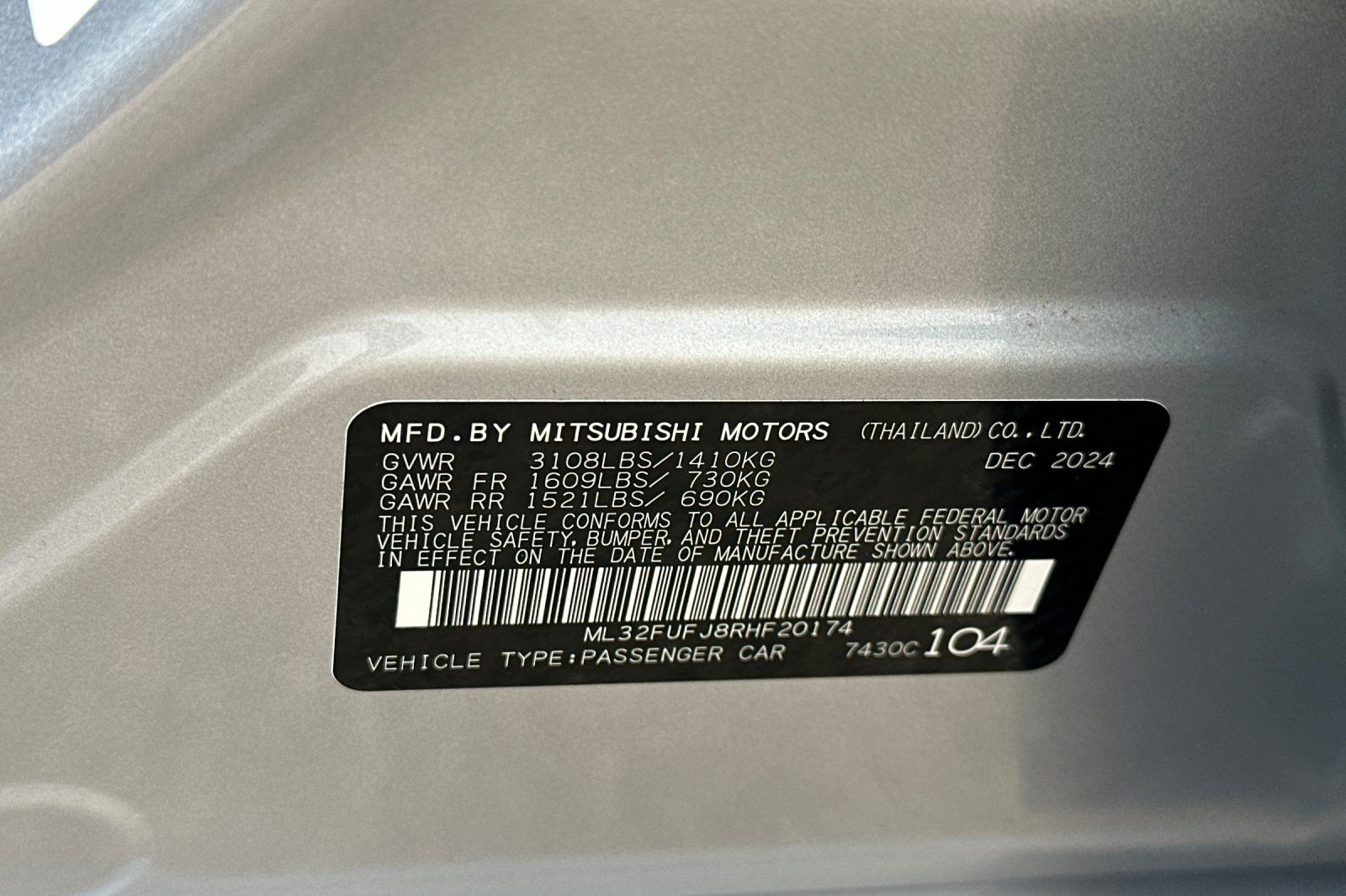 2024 Mitsubishi Mirage G4 Black Edition photo 25