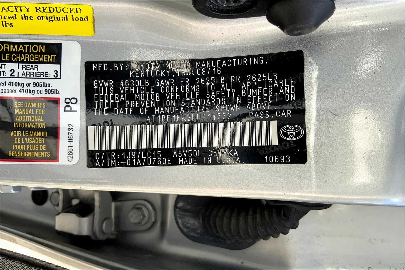 2017 Toyota Camry XSE photo 30
