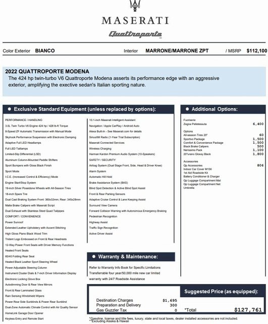 2022 Maserati Quattroporte's photo