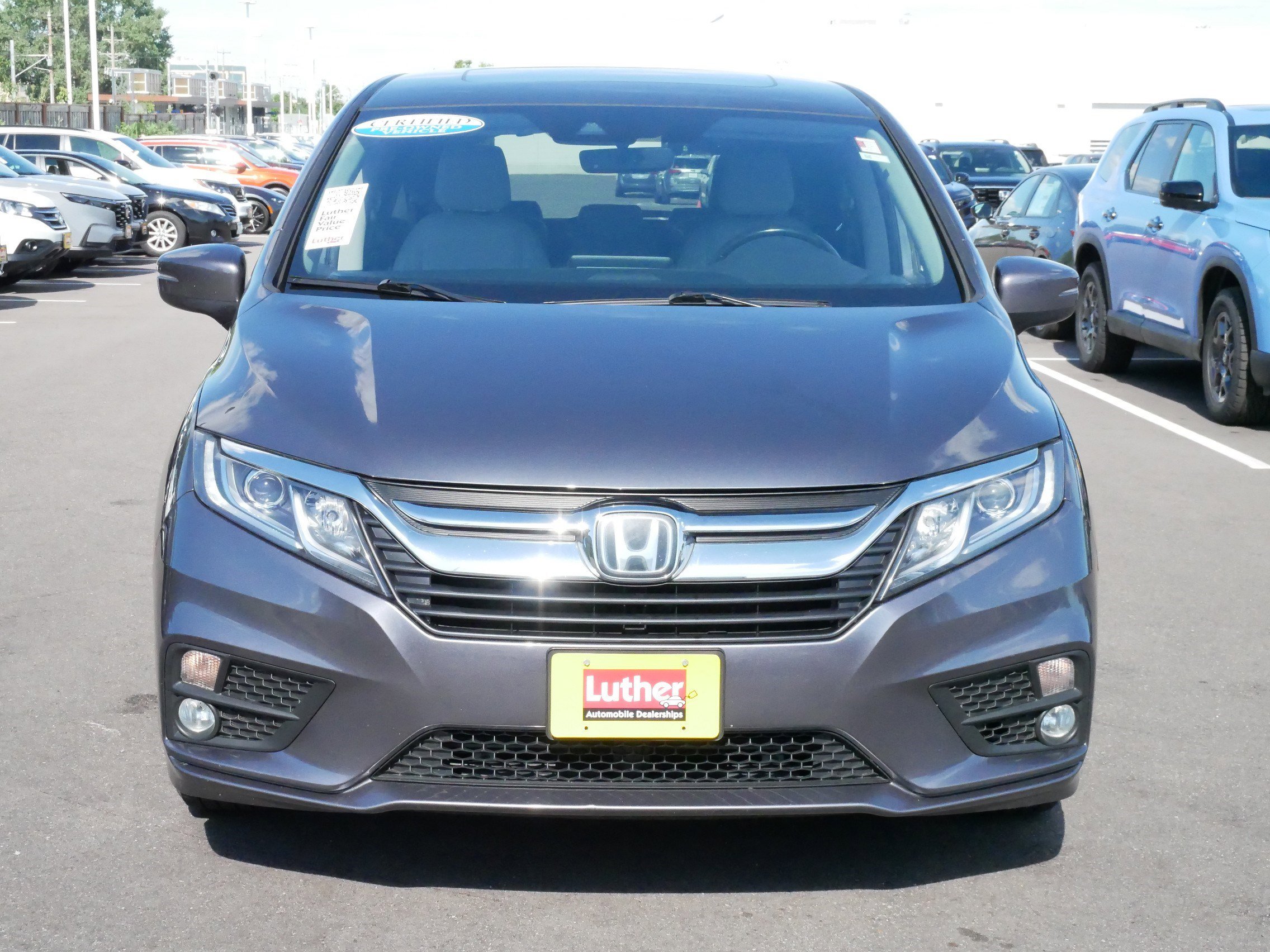 Certified 2018 Honda Odyssey EX-L with VIN 5FNRL6H7XJB061281 for sale in Hopkins, Minnesota