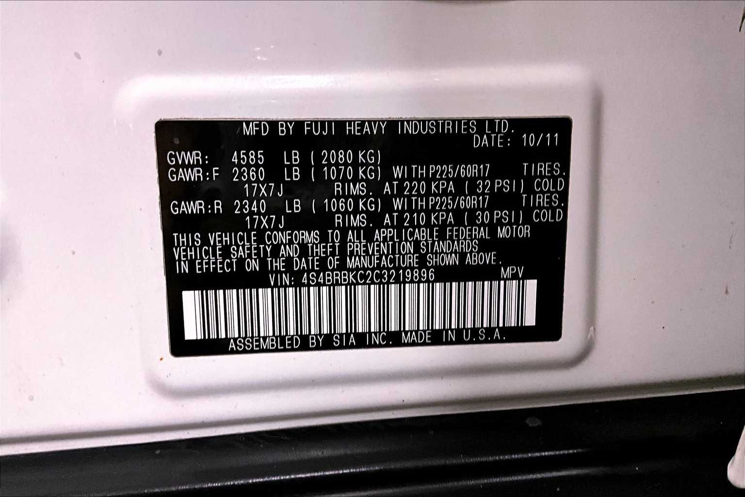 2012 Subaru Outback 2.5i Limited photo 33