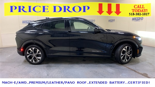 Certified 2021 Ford Mustang Mach-E Premium AWD with VIN 3FMTK3SU9MMA00375 for sale in Schenectady, NY