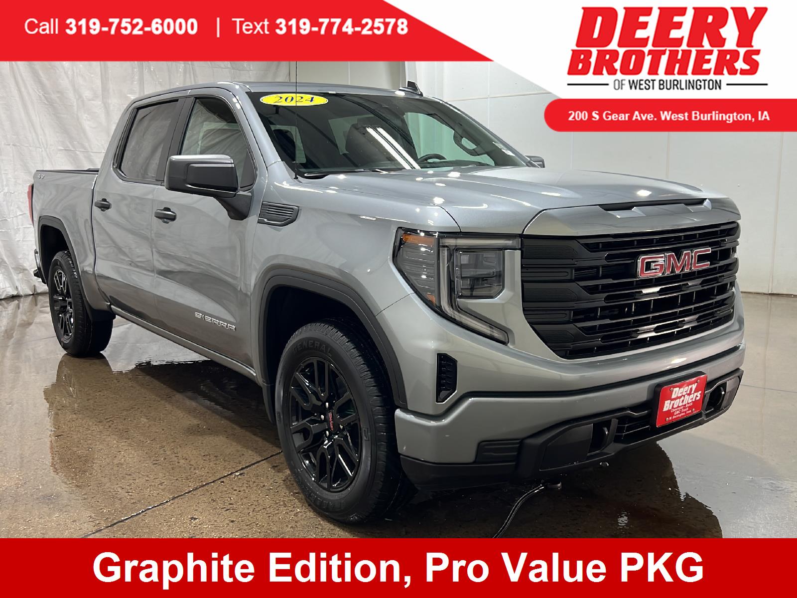 New 2024 GMC Sierra 1500 Pro Crew Cab in West Burlington 737980