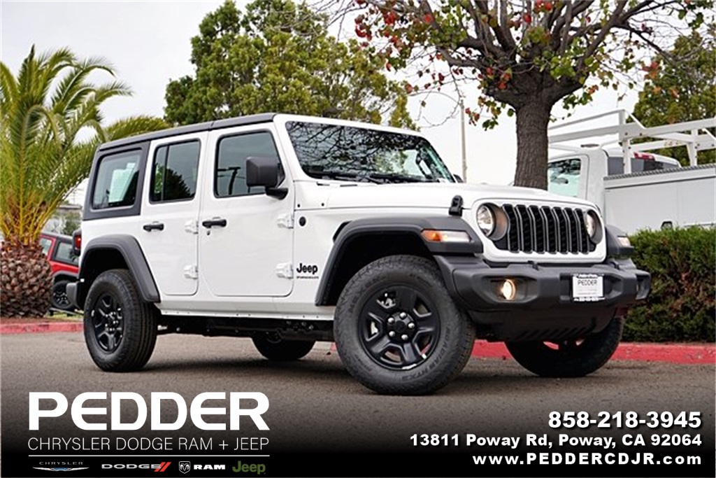 New 2026 Bright White Clear-Coat Exterior Paint Jeep Sport image 1