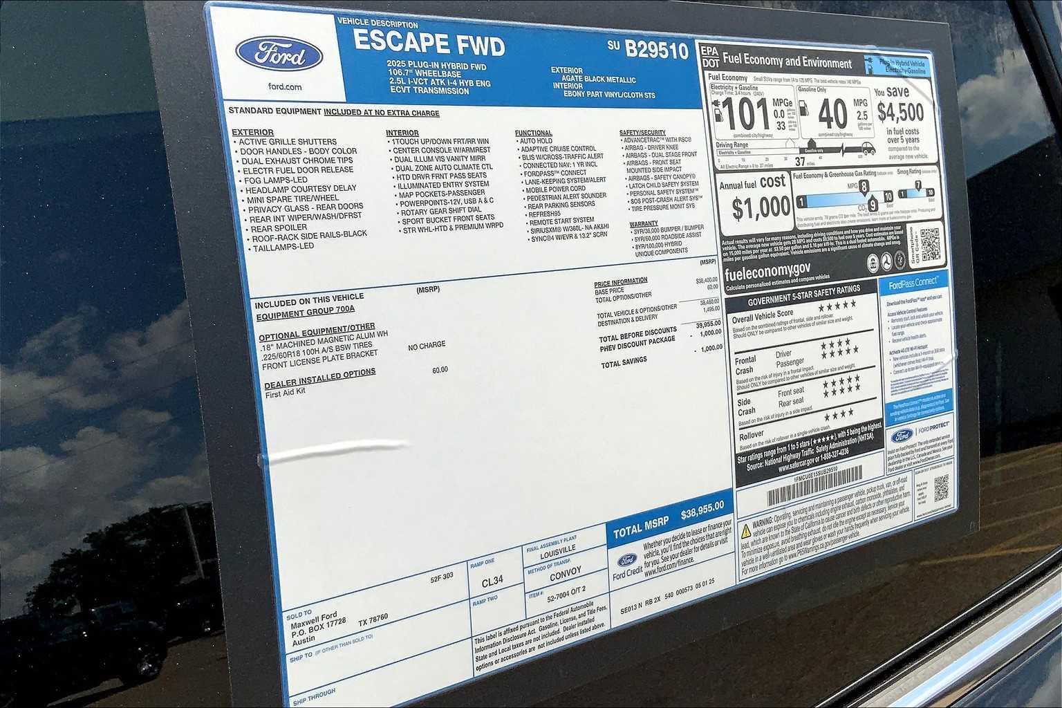 2025 Ford Escape Plug-In Hybrid photo 18