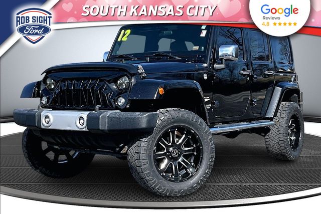 Used 2012 Jeep Wrangler Unlimited Sahara with VIN 1C4HJWEG5CL196173 for sale in Kansas City