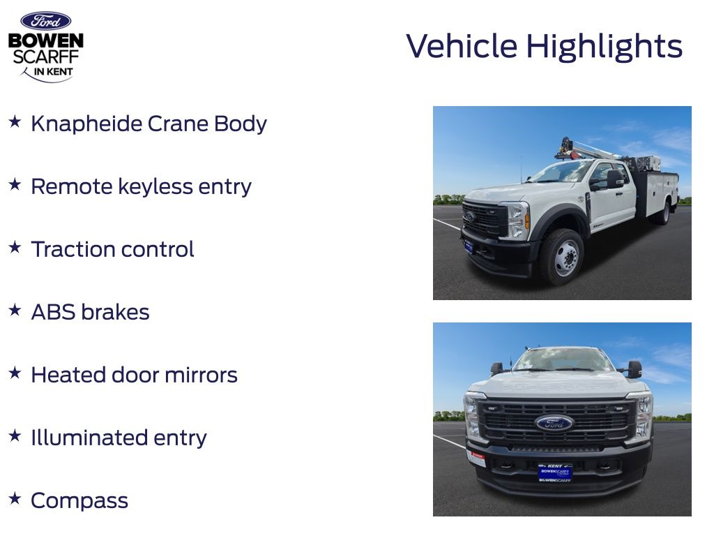 New 2024 Oxford White Ford Crane Body image 3