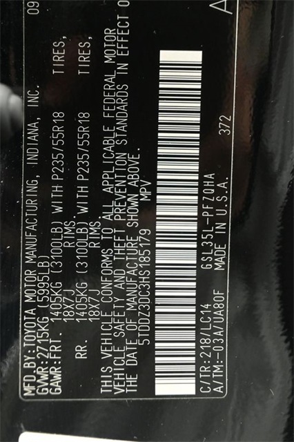 2017 TOYOTA SIENNA - Image 33