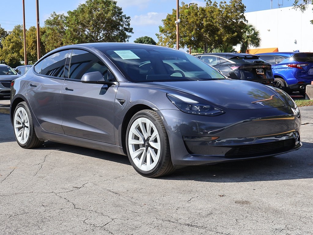 Used 2023 Tesla Model 3 Base with VIN 5YJ3E1EA3PF585531 for sale in Miami, FL