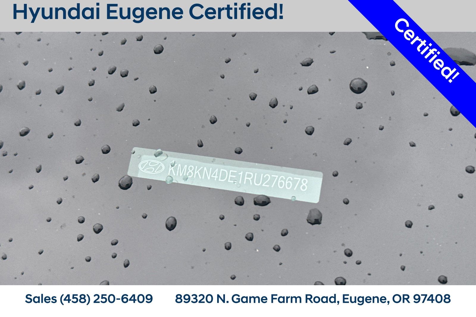 Certified 2024 Hyundai IONIQ 5 SEL with VIN KM8KN4DE1RU276678 for sale in Eugene, OR