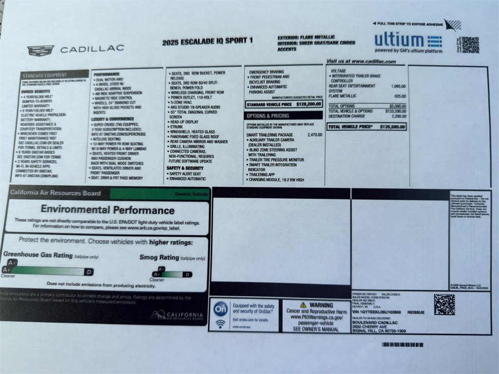 Used 2025 Cadillac Escalade IQ Sport 1 with VIN 1GYTEEKL0SU102858 for sale in Saint Joseph, MO