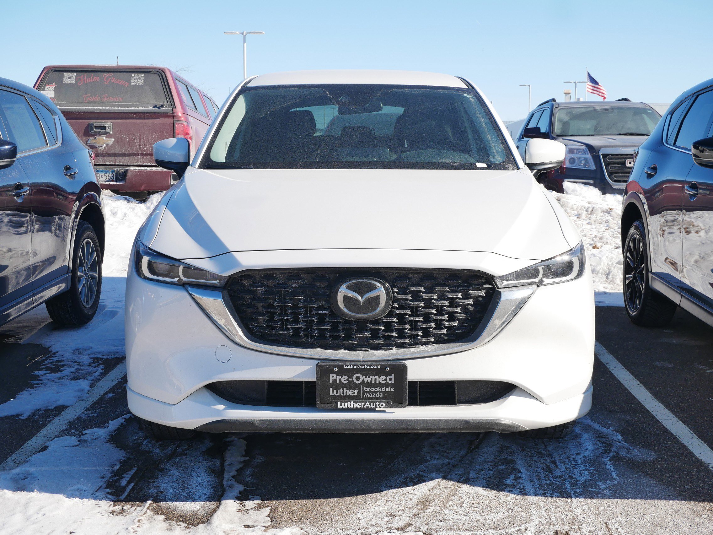 Certified 2025 Mazda CX-5 S Select Package with VIN JM3KFBBL5S0627135 for sale in Brooklyn Center, Minnesota