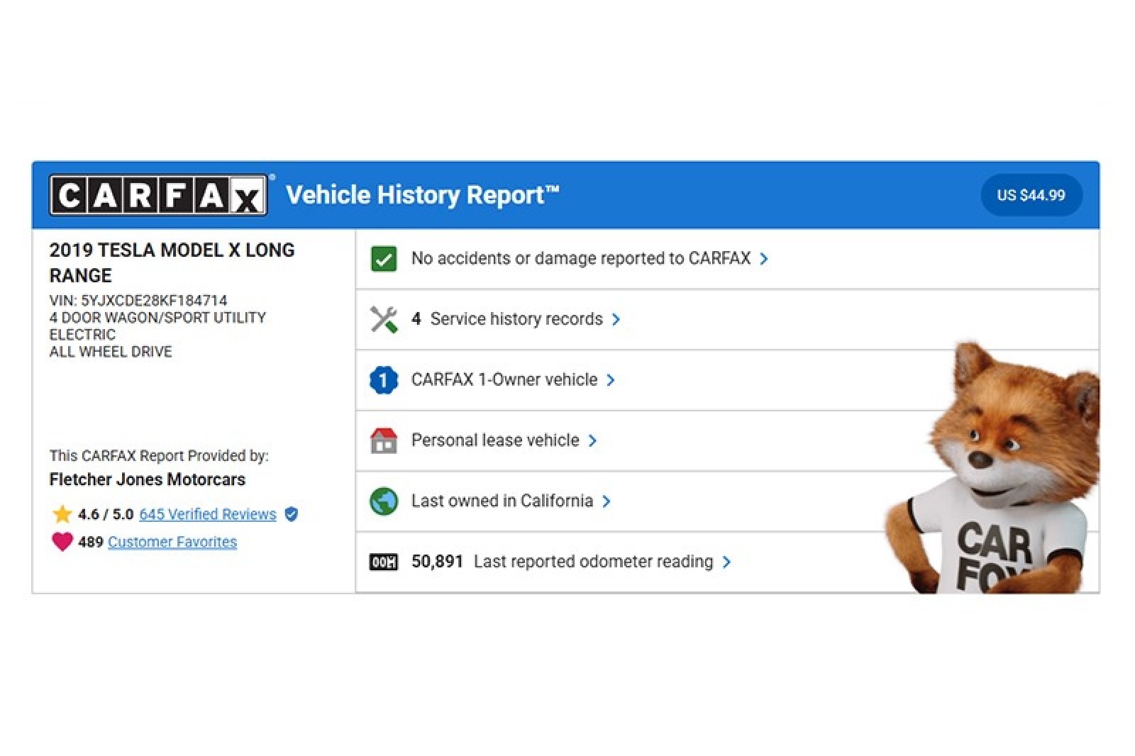 Used 2019 Tesla Model X Long Range with VIN 5YJXCDE28KF184714 for sale in Newport Beach, CA