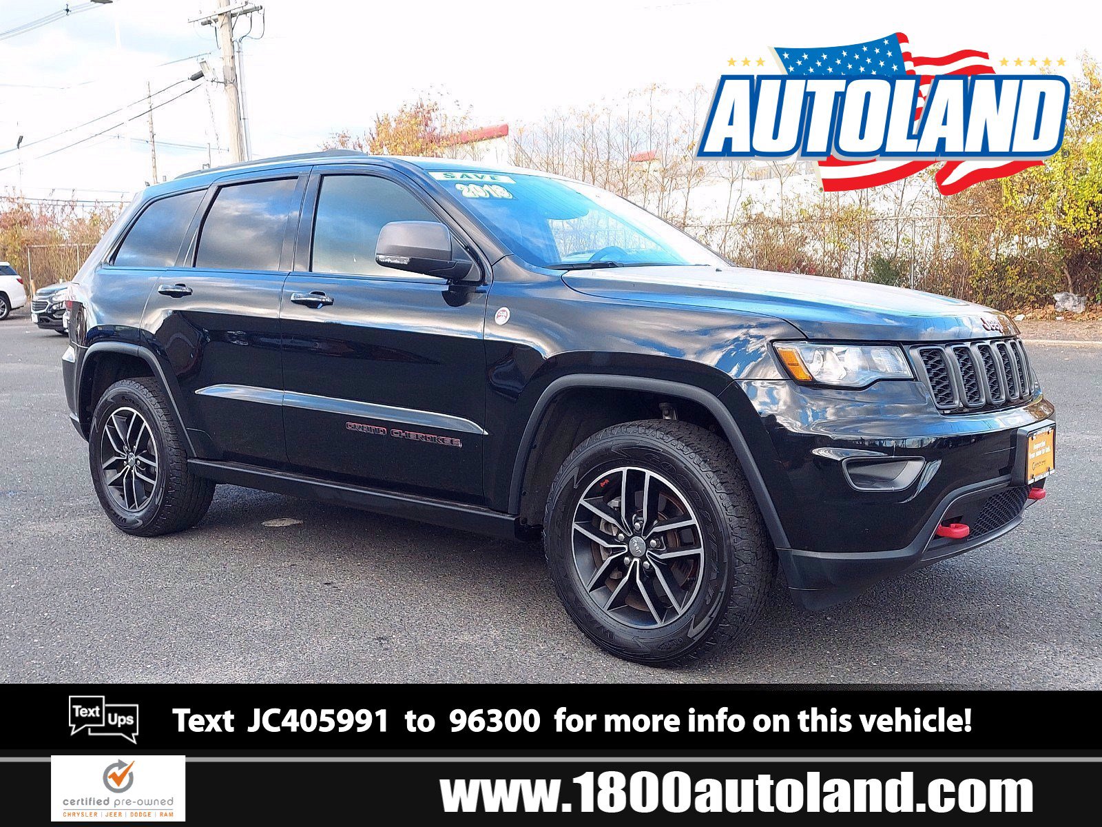Certified PreOwned 2018 Jeep Grand Cherokee Trailhawk Sport Utility in