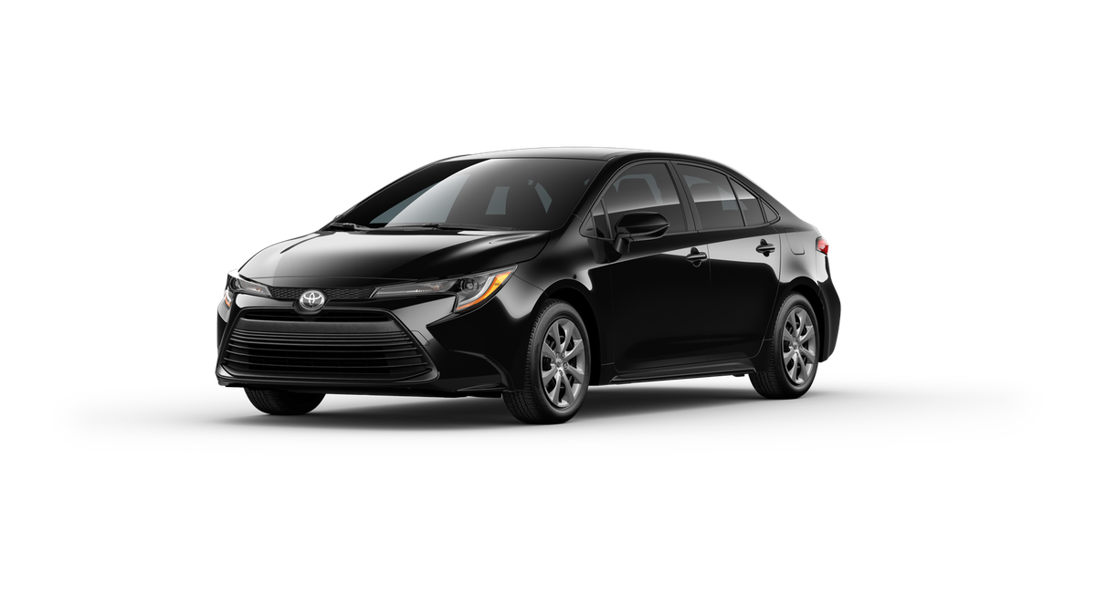 New 2025 Midnight Black Metallic Toyota LE image 1
