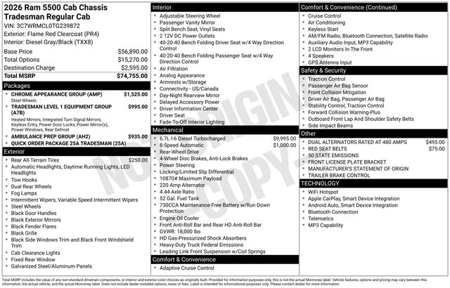 2026 RAM Ram 5500 Chassis Cab Tradesman's photo