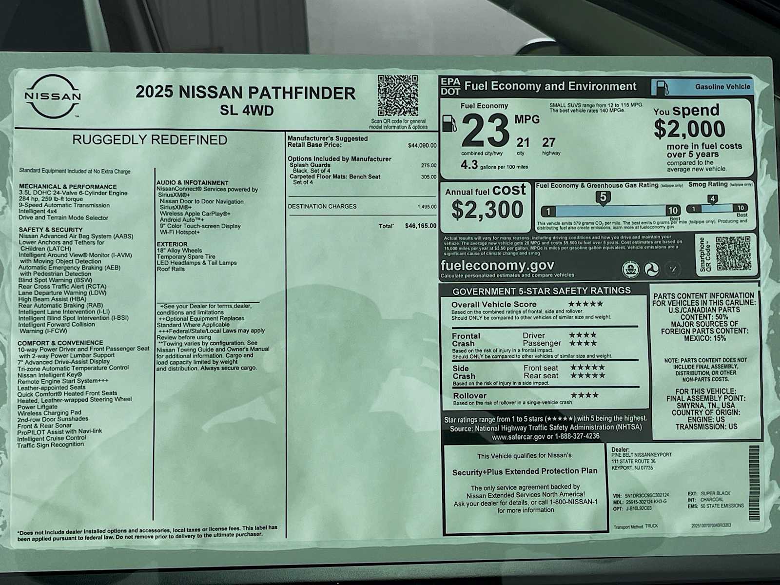 2025 Nissan Pathfinder SL photo 4