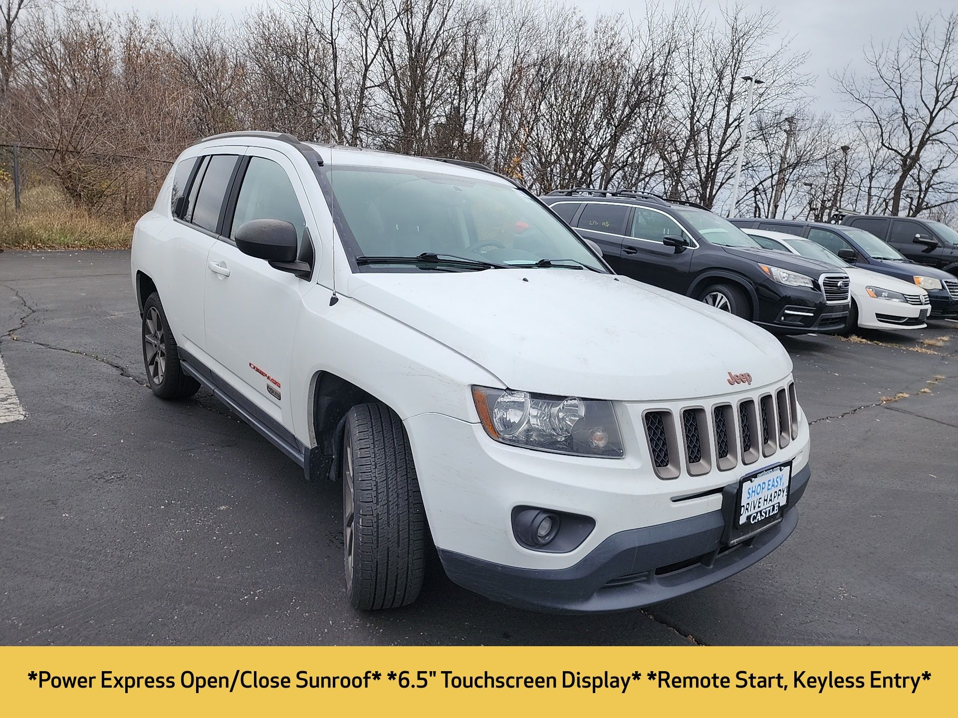 Used 2016 Jeep Compass 75th Anniversary Edition with VIN 1C4NJCBB0GD727094 for sale in Crystal Lake, IL