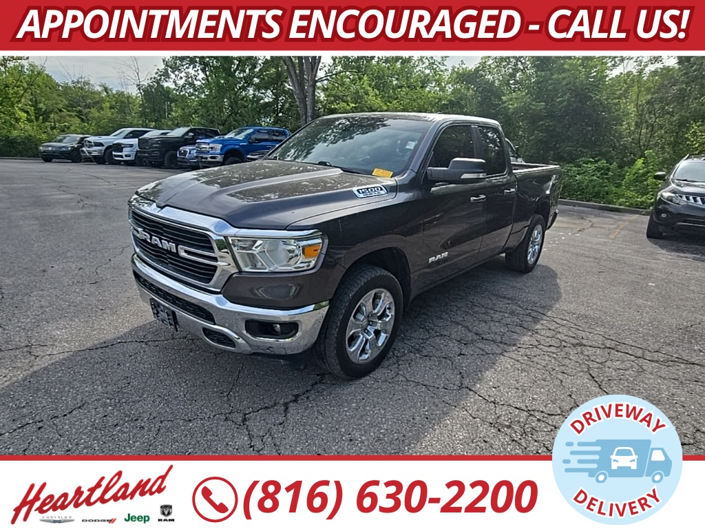 Used 2021 RAM Ram 1500 Pickup Big Horn/Lone Star with VIN 1C6SRFBT4MN516385 for sale in Kansas City