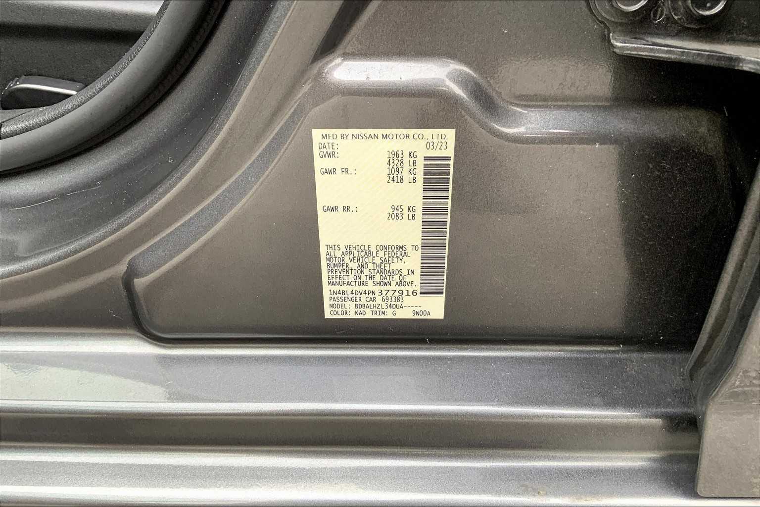 2023 Nissan Altima 2.5 SV photo 28