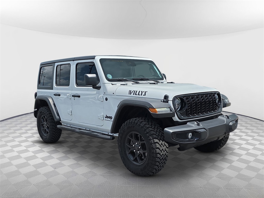 Used 2024 Jeep Wrangler 4-Door Willys with VIN 1C4PJXDG4RW260696 for sale in Pensacola, FL