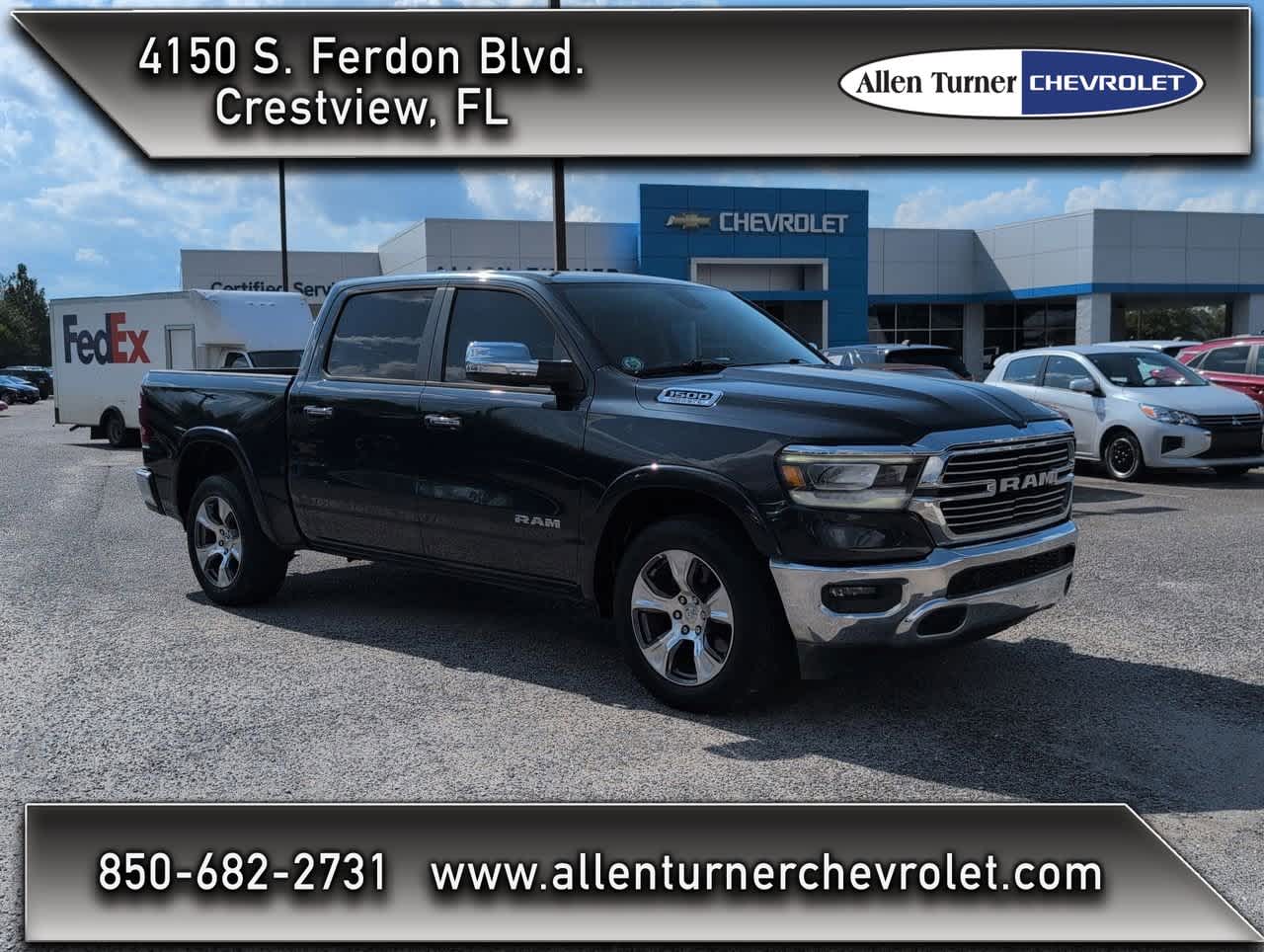 Pickup Truck Ram 2019 4x4 Pre-Owned 2019 Ram 1500 Laramie Crew Cab