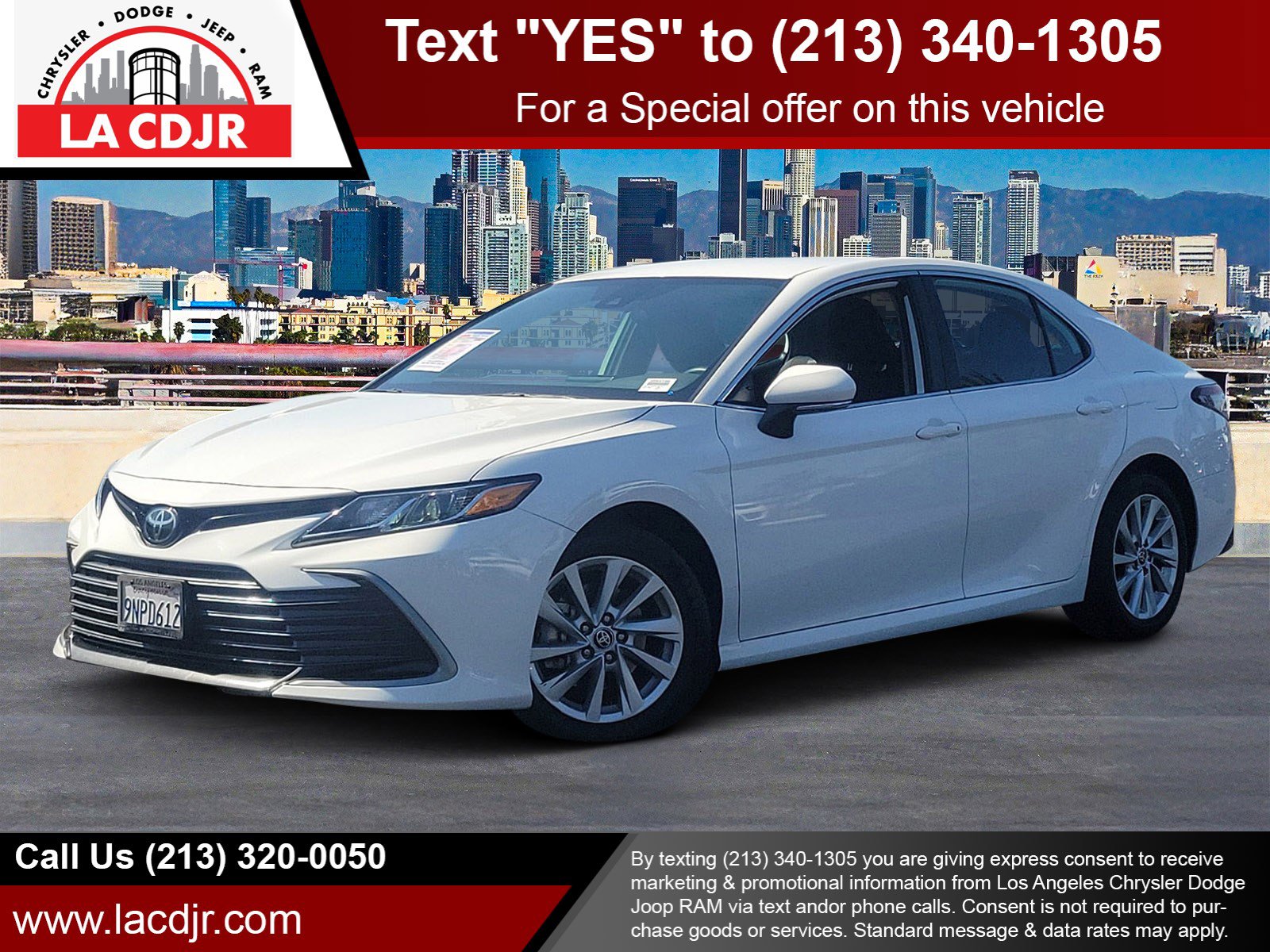 Used 2023 Ice Cap Toyota LE image 1