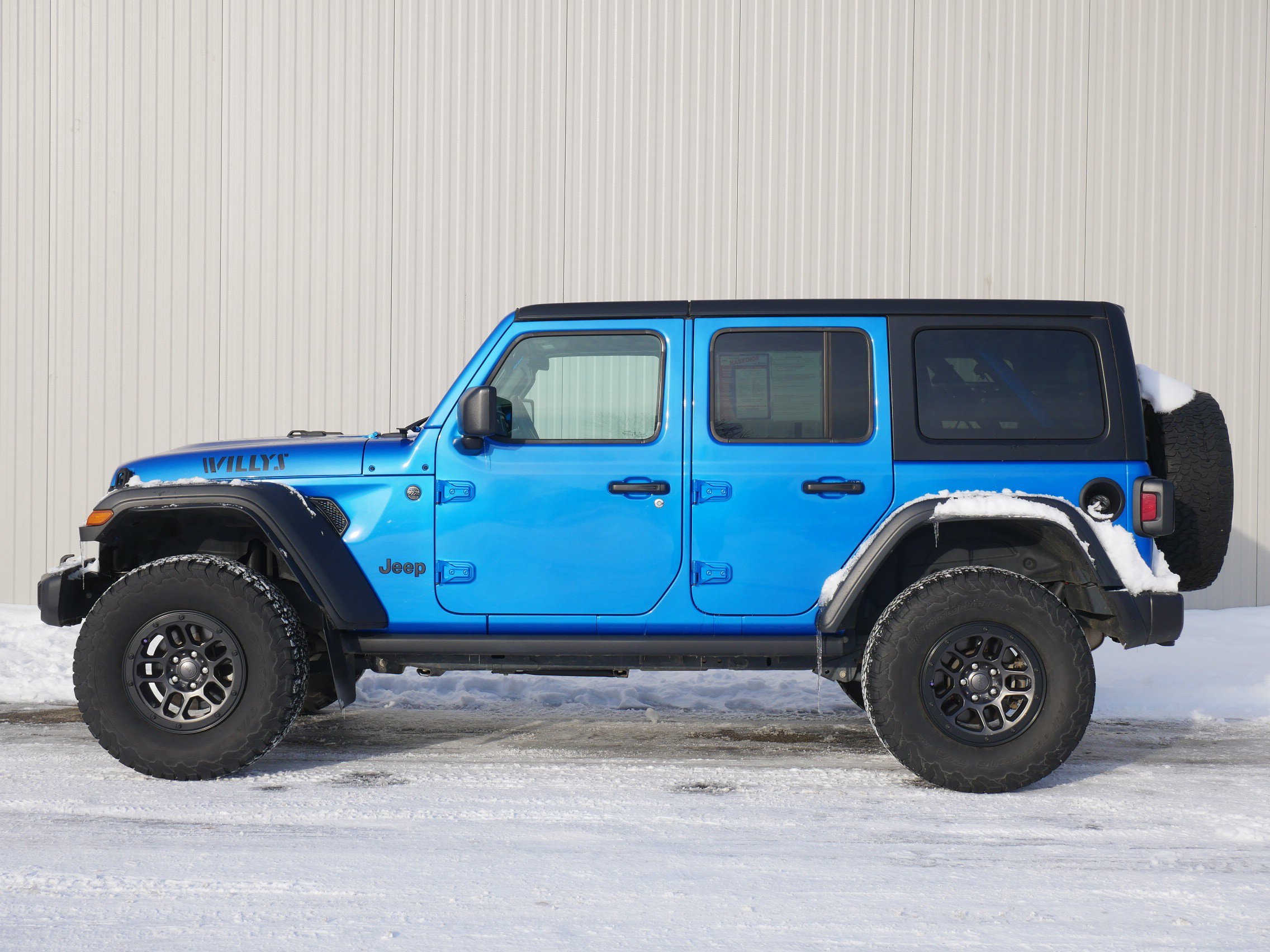 Used 2023 Jeep Wrangler 4-Door Willys with VIN 1C4HJXDN7PW693686 for sale in Hastings, Minnesota