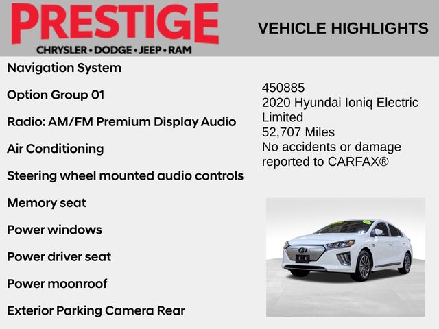 Used 2020 Hyundai IONIQ Limited with VIN KMHC85LJ2LU061737 for sale in Las Vegas, NV