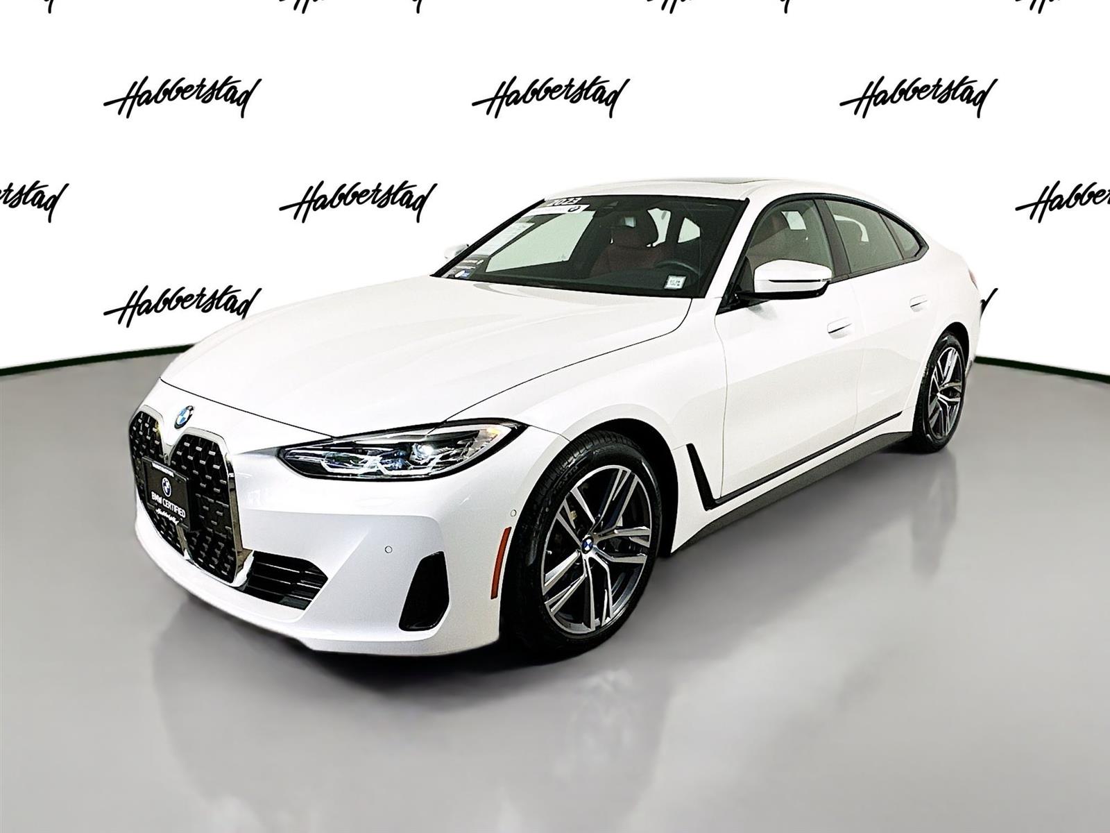 Certified Used 2023 Mineral White Metallic BMW 430i xDrive image 1